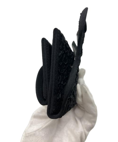 nori enomoto（ノリ エノモト）nori enomoto (ノリ エノモト) wave purse / black shirring ブラックの古着・服飾アイテム
