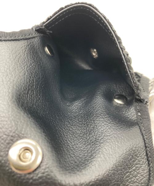 nori enomoto（ノリ エノモト）nori enomoto (ノリ エノモト) wave purse / black shirring ブラックの古着・服飾アイテム