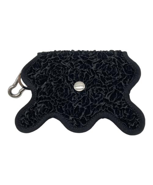 nori enomoto（ノリ エノモト）nori enomoto (ノリ エノモト) wave purse / black shirring ブラックの古着・服飾アイテム