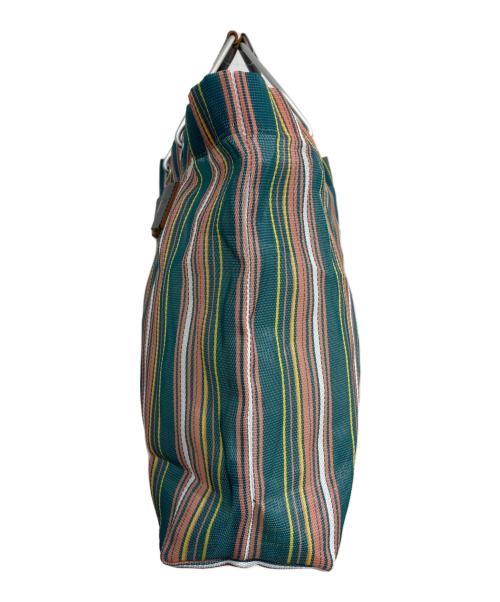 MARNI（マルニ）MARNI (マルニ) フラワーカフェトートバッグ グリーン×ピンクの古着・服飾アイテム