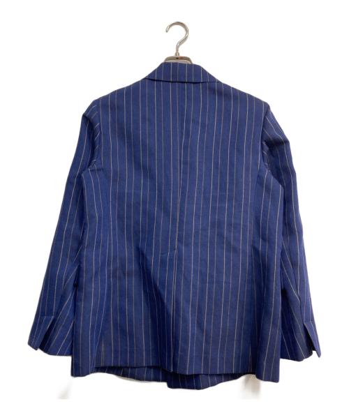 MACPHEE（マカフィー）MACPHEE (マカフィー) ダブルカバーリネン ピークドラペルジャケット ネイビー サイズ:36の古着・服飾アイテム