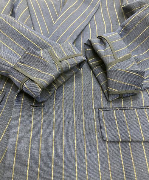 MACPHEE（マカフィー）MACPHEE (マカフィー) ダブルカバーリネン ピークドラペルジャケット ネイビー サイズ:36の古着・服飾アイテム