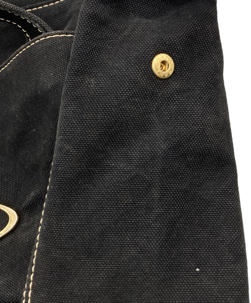 Vivienne Westwood（ヴィヴィアンウエストウッド）Vivienne Westwood (ヴィヴィアンウエストウッド) ステッチキャンバストートバッグ ブラックの古着・服飾アイテム