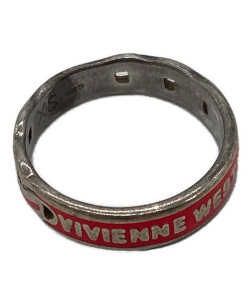Vivienne Westwood（ヴィヴィアンウエストウッド）Vivienne Westwood (ヴィヴィアンウエストウッド) ロゴリング シルバー×レッド サイズ: XS(約9号)の古着・服飾アイテム
