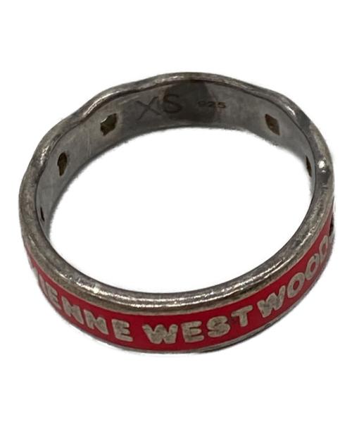 Vivienne Westwood（ヴィヴィアンウエストウッド）Vivienne Westwood (ヴィヴィアンウエストウッド) ロゴリング シルバー×レッド サイズ: XS(約9号)の古着・服飾アイテム
