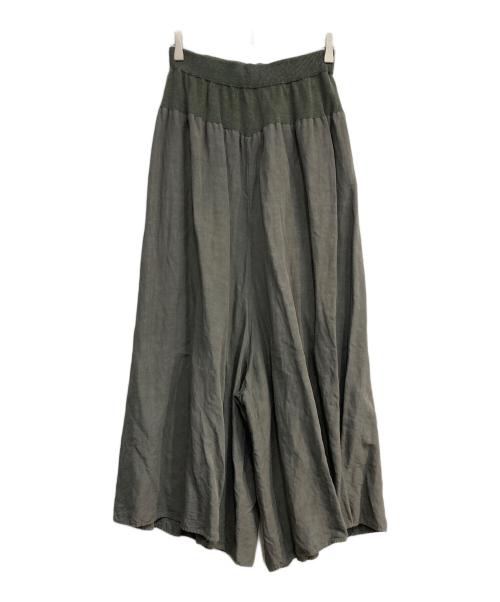 BEARDSLEY（ビアズリー）BEARDSLEY (ビアズリー) ニットコンビバギー グリーン サイズ:Freeの古着・服飾アイテム