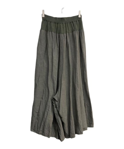 BEARDSLEY（ビアズリー）BEARDSLEY (ビアズリー) ニットコンビバギー グリーン サイズ:Freeの古着・服飾アイテム