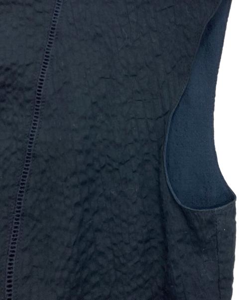 MACKINTOSH PHILOSOPHY（マッキントッシュ フィロソフィー）MACKINTOSH PHILOSOPHY (マッキントッシュ フィロソフィー) シアサッカーノースリーブワンピース ブラック サイズ:38の古着・服飾アイテム