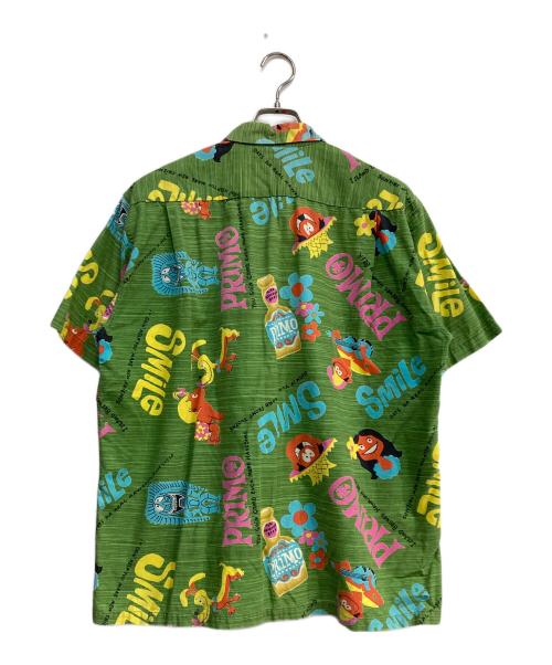 PRIMO BEER by Sun Surf（サンサーフ）PRIMO BEER by Sun Surf (サンサーフ) 総柄シャツ グリーン サイズ:XLの古着・服飾アイテム