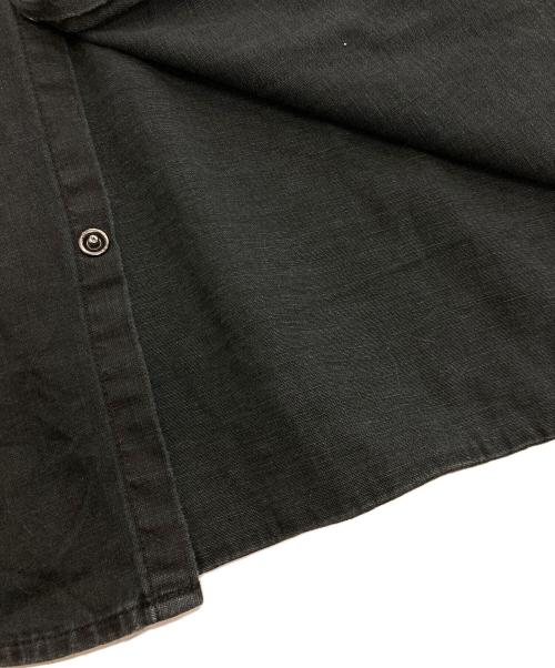 POLO RALPH LAUREN（ポロ・ラルフローレン）POLO RALPH LAUREN (ポロ・ラルフローレン) ダメージ加工ウエスタンシャツ ブラック サイズ:Lの古着・服飾アイテム