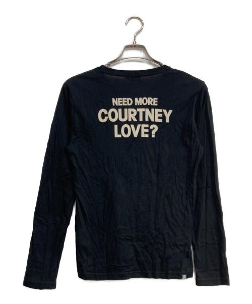 Hysteric Glamour（ヒステリックグラマー）Hysteric Glamour (ヒステリックグラマー) COURTNEY LOVE HELLO BOYS pt T-SH ブラック サイズ:Sの古着・服飾アイテム