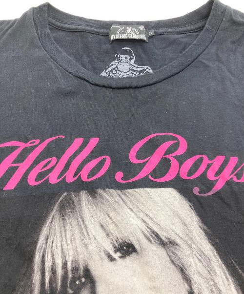 Hysteric Glamour（ヒステリックグラマー）Hysteric Glamour (ヒステリックグラマー) COURTNEY LOVE HELLO BOYS pt T-SH ブラック サイズ:Sの古着・服飾アイテム