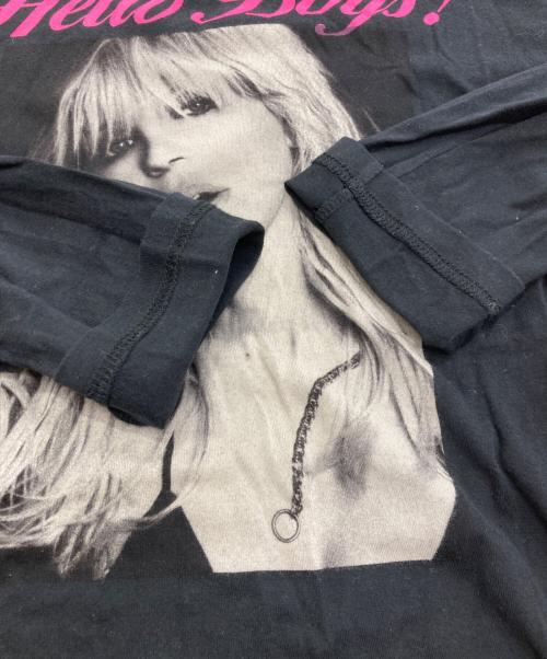 Hysteric Glamour（ヒステリックグラマー）Hysteric Glamour (ヒステリックグラマー) COURTNEY LOVE HELLO BOYS pt T-SH ブラック サイズ:Sの古着・服飾アイテム