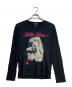 Hysteric Glamour（ヒステリックグラマー）の古着「COURTNEY LOVE HELLO BOYS pt T-SH」｜ブラック