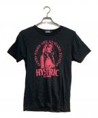 Hysteric Glamourヒステリックグラマー）の古着「ヒスガールプリントTシャツ」｜ブラック