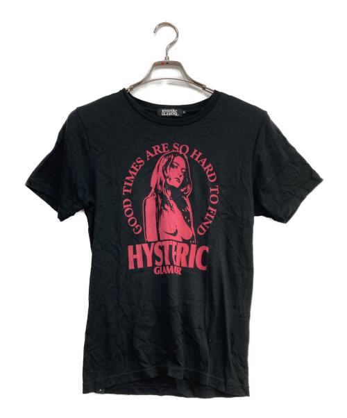 Hysteric Glamour（ヒステリックグラマー）Hysteric Glamour (ヒステリックグラマー) ヒスガールプリントTシャツ ブラック サイズ:Sの古着・服飾アイテム