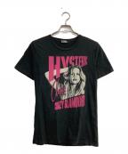 Hysteric Glamourヒステリックグラマー）の古着「ヒスガールプリントTシャツ」｜ブラック