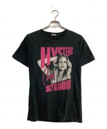 Hysteric Glamour（ヒステリックグラマー）の古着「ヒスガールプリントTシャツ」｜ブラック