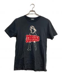 Hysteric Glamour（ヒステリックグラマー）の古着「VIXEN GIRLプリントTシャツ」｜ブラック