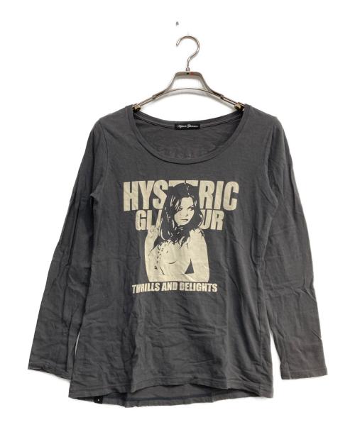 Hysteric Glamour（ヒステリックグラマー）Hysteric Glamour (ヒステリックグラマー) THRILLS AND DELIGHTS カットソー グレー サイズ:Freeの古着・服飾アイテム
