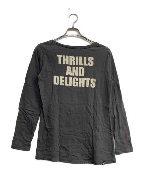 Hysteric Glamour（ヒステリックグラマー）Hysteric Glamour (ヒステリックグラマー) THRILLS AND DELIGHTS カットソー グレー サイズ:Freeの古着・服飾アイテム