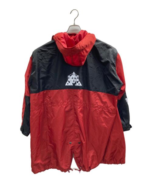 Hysteric Glamour（ヒステリックグラマー）Hysteric Glamour (ヒステリックグラマー) エアフォースTRIANGLE WOMAN フーデッドシェラコート レッド サイズ:FREEの古着・服飾アイテム