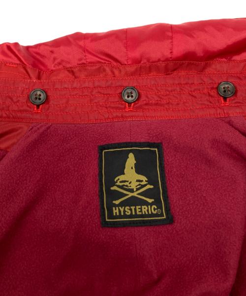 Hysteric Glamour（ヒステリックグラマー）Hysteric Glamour (ヒステリックグラマー) エアフォースTRIANGLE WOMAN フーデッドシェラコート レッド サイズ:FREEの古着・服飾アイテム