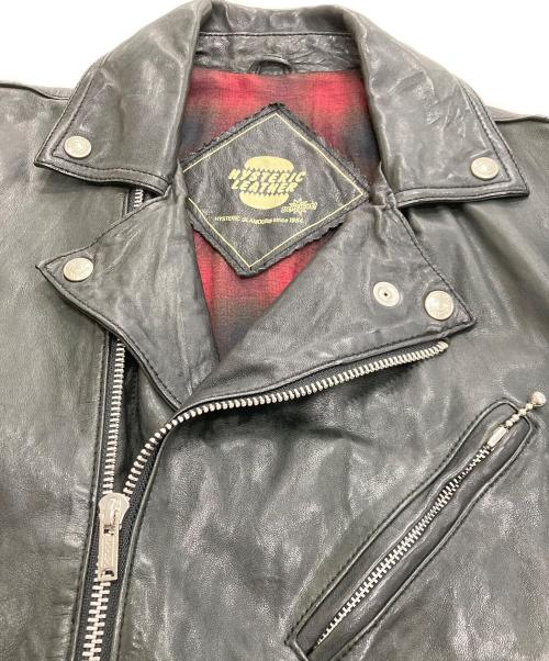 Hysteric Glamour（ヒステリックグラマー）Hysteric Glamour (ヒステリックグラマー) ダブルライダースジャケット ブラック サイズ:Mの古着・服飾アイテム