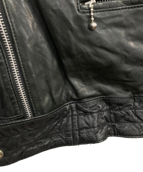Hysteric Glamour（ヒステリックグラマー）Hysteric Glamour (ヒステリックグラマー) ダブルライダースジャケット ブラック サイズ:Mの古着・服飾アイテム