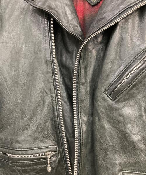 Hysteric Glamour（ヒステリックグラマー）Hysteric Glamour (ヒステリックグラマー) ダブルライダースジャケット ブラック サイズ:Mの古着・服飾アイテム
