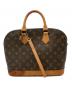 LOUIS VUITTON（ルイ ヴィトン）の古着「ハンドバッグ　モノグラム　アルマ」｜ブラウン