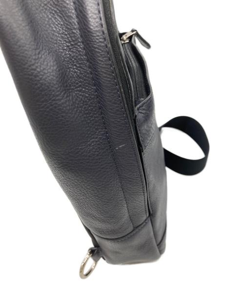COACH（コーチ）COACH (コーチ) レザーショルダーバッグ ネイビーの古着・服飾アイテム