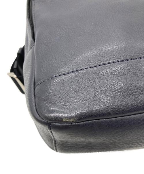 COACH（コーチ）COACH (コーチ) レザーショルダーバッグ ネイビーの古着・服飾アイテム