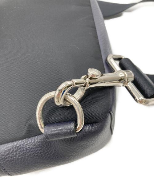COACH（コーチ）COACH (コーチ) レザーショルダーバッグ ネイビーの古着・服飾アイテム