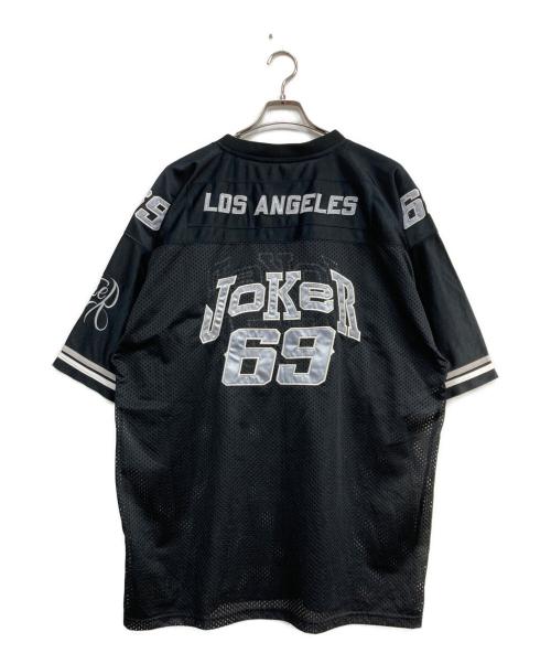 Joker Brand（ジョーカー・ブランド）Joker Brand (ジョーカー・ブランド) フットボールゲームシャツ ブラック サイズ:Lの古着・服飾アイテム