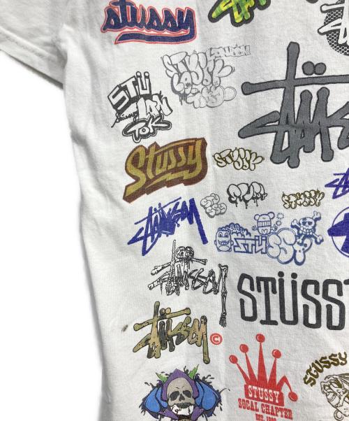 stussy（ステューシー）stussy (ステューシー) 歴代ロゴTEE ホワイト サイズ:Lの古着・服飾アイテム
