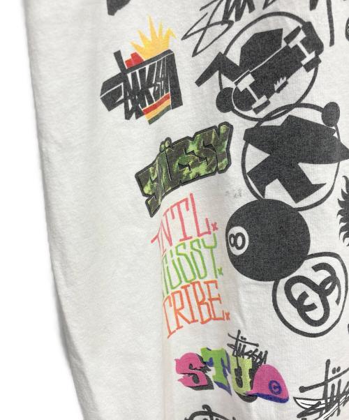stussy（ステューシー）stussy (ステューシー) 歴代ロゴTEE ホワイト サイズ:Lの古着・服飾アイテム