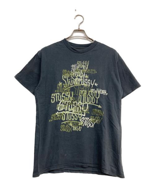 stussy（ステューシー）stussy (ステューシー) ロゴTEE ブラック サイズ:Mの古着・服飾アイテム