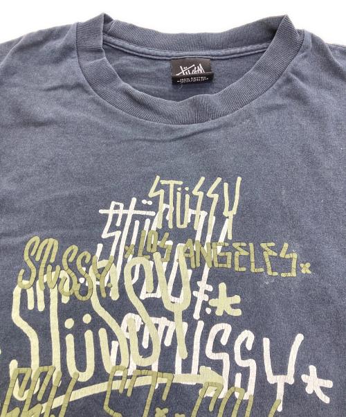 stussy（ステューシー）stussy (ステューシー) ロゴTEE ブラック サイズ:Mの古着・服飾アイテム