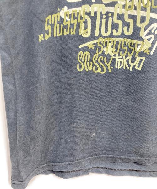 stussy（ステューシー）stussy (ステューシー) ロゴTEE ブラック サイズ:Mの古着・服飾アイテム