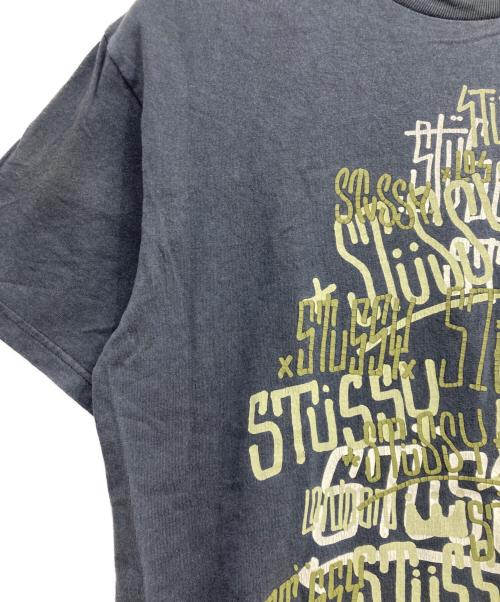 stussy（ステューシー）stussy (ステューシー) ロゴTEE ブラック サイズ:Mの古着・服飾アイテム
