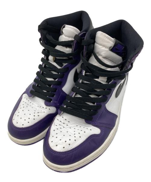 NIKE（ナイキ）NIKE (ナイキ) AIR JORDAN RETRO 1 HIGH OG パープル サイズ:26.5cmの古着・服飾アイテム