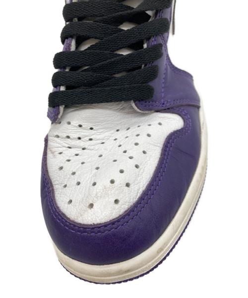 NIKE（ナイキ）NIKE (ナイキ) AIR JORDAN RETRO 1 HIGH OG パープル サイズ:26.5cmの古着・服飾アイテム