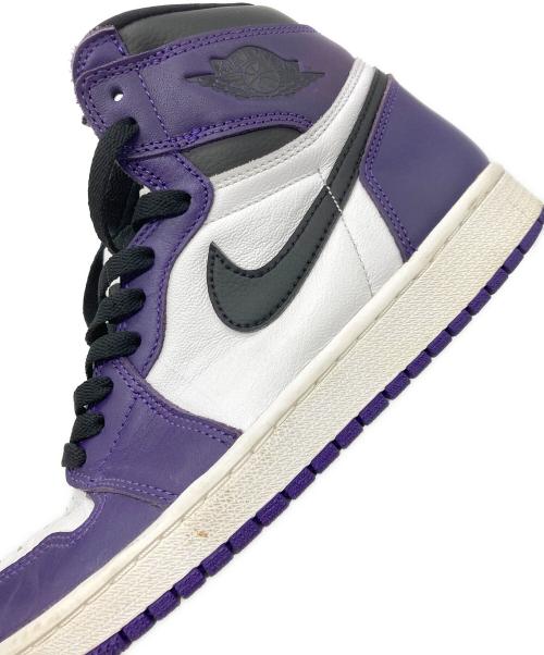 NIKE（ナイキ）NIKE (ナイキ) AIR JORDAN RETRO 1 HIGH OG パープル サイズ:26.5cmの古着・服飾アイテム