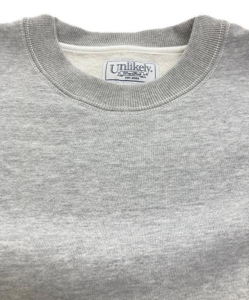 Unlikely（アンライクリー）Unlikely (アンライクリー) Simple Sweat Crew グレー サイズ:Mの古着・服飾アイテム