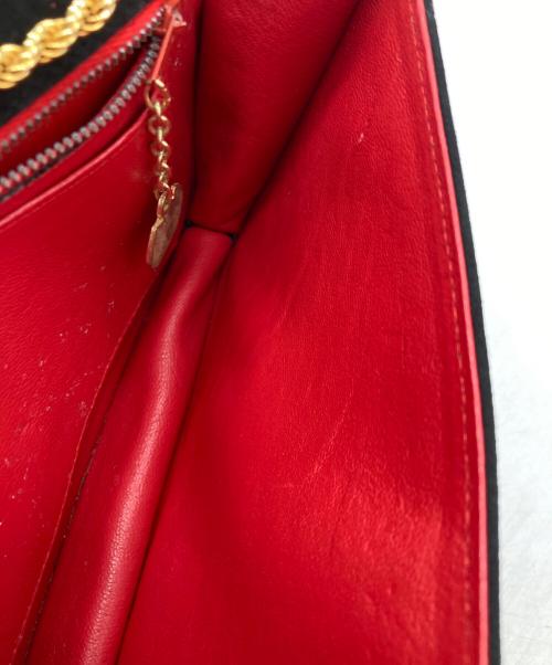 CELINE（セリーヌ）CELINE (セリーヌ) ヴィンテージスウェードチェーンショルダーバッグ ブラックの古着・服飾アイテム