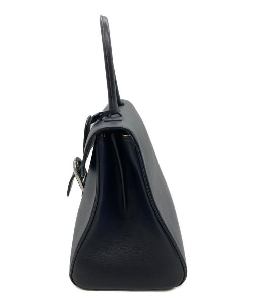 DELVAUX（デルヴォー）DELVAUX (デルヴォー) BRILLANTハンドバッグ ネイビーの古着・服飾アイテム