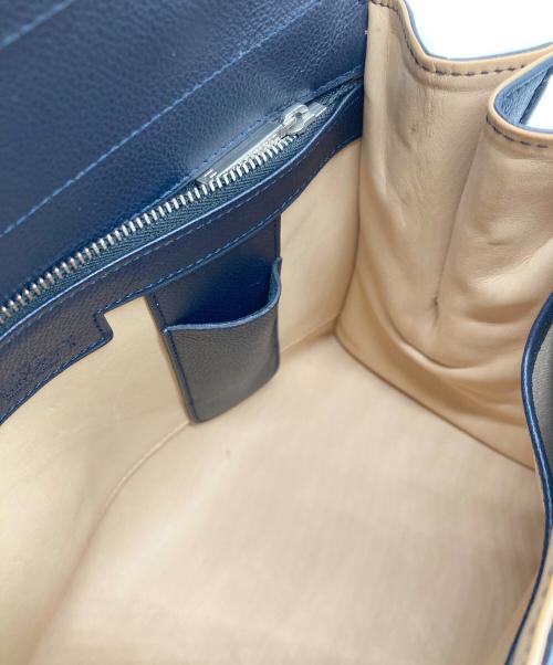 DELVAUX（デルヴォー）DELVAUX (デルヴォー) BRILLANTハンドバッグ ネイビーの古着・服飾アイテム