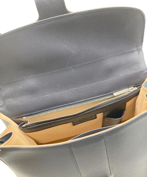 DELVAUX（デルヴォー）DELVAUX (デルヴォー) BRILLANTハンドバッグ ネイビーの古着・服飾アイテム