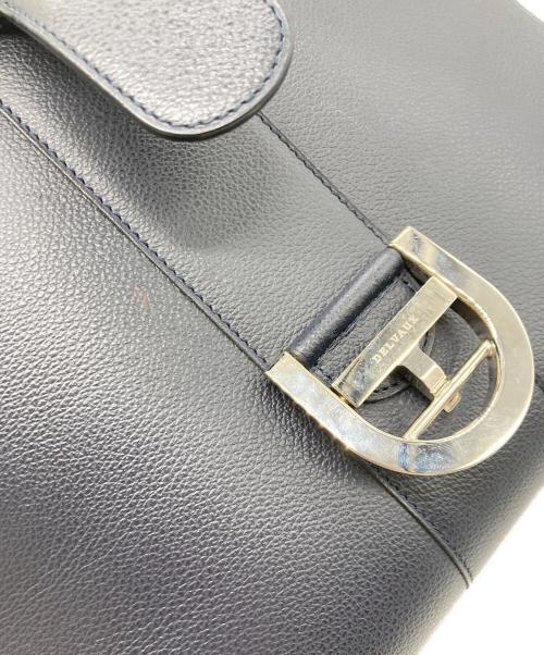 DELVAUX（デルヴォー）DELVAUX (デルヴォー) BRILLANTハンドバッグ ネイビーの古着・服飾アイテム